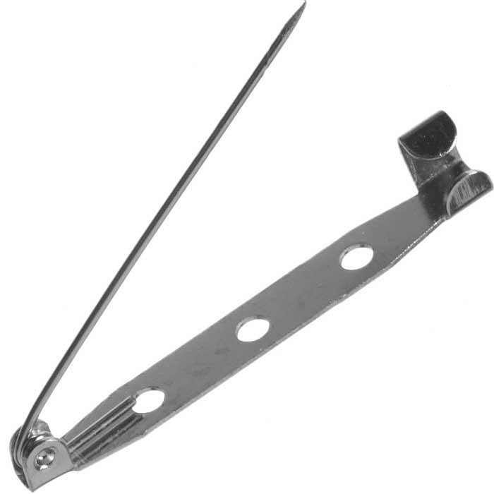 Brožový můstek platinový, 40x6 mm, (20 ks)