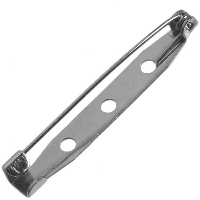 Brožový můstek platinový, 40x6 mm, (20 ks)