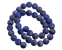 Lapis lazuli matný, 10 mm (37 ks)