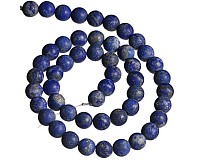 Lapis lazuli matný, 8 mm (46 ks)