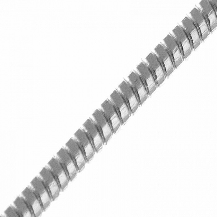 Řetízek stříbrné barvy s karabinkou, 1,2 mm (43 cm)