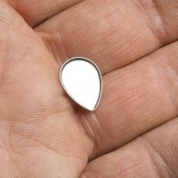 Puzeta s lůžkem z nerezové oceli, 14x10 mm (10 ks)