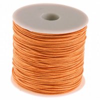 Voskovaná šňůra oranžová, 1 mm (90 m)