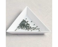 Zamačkávací rokajl kulatý 2 mm, platinový, 1,14 g