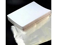 Karta na bižuterii bílá s celofánovým sáčkem, 150x200 mm (2 sady)
