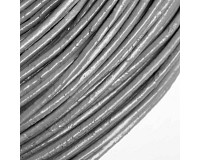 Kožený kord šedý, 1 mm (1 m)