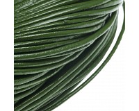 Kožený kord zelený, 1,5 mm (1 m)
