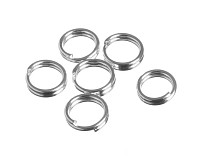 Kroužky stříbrné dvojité, 5 mm (250 ks)