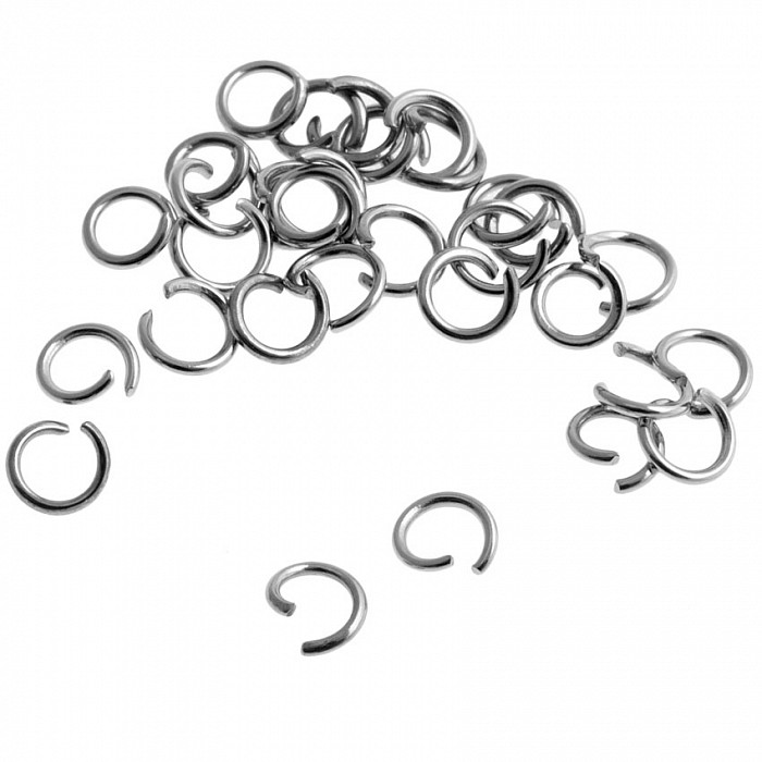 Kroužky z chirurgické oceli, 4x0,5 mm (50ks)