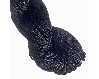 Nylonová šňůrka černá lesklá, 1,2 mm (28 m)