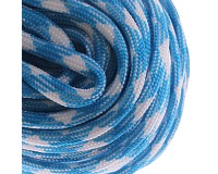 Parakord, outdoorová šňůra modrobílá, 4mm, 1m