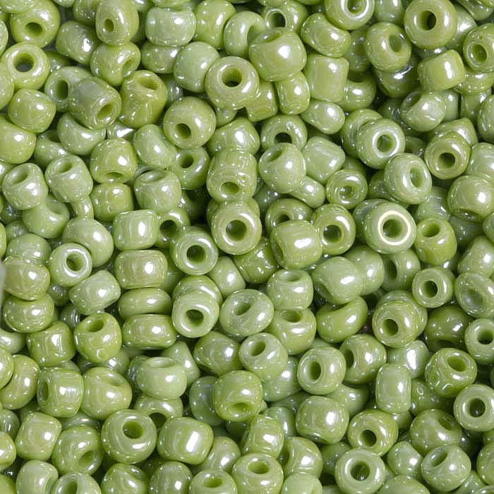 Rokajl neprůhledný zelený, 3 mm (20 g)