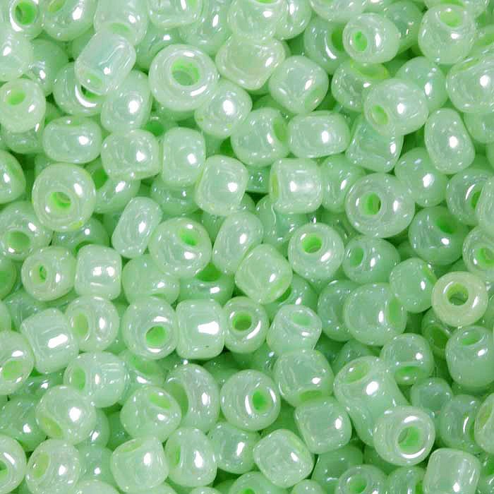 Rokajl neprůhledný zelený, 3 mm (20 g)