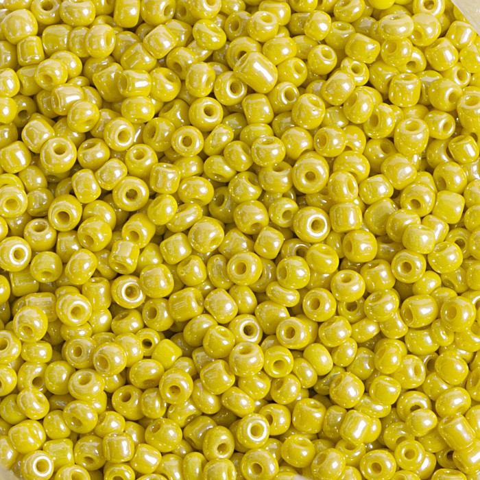 Rokajl neprůhledný žlutý, 3 mm (20 g)