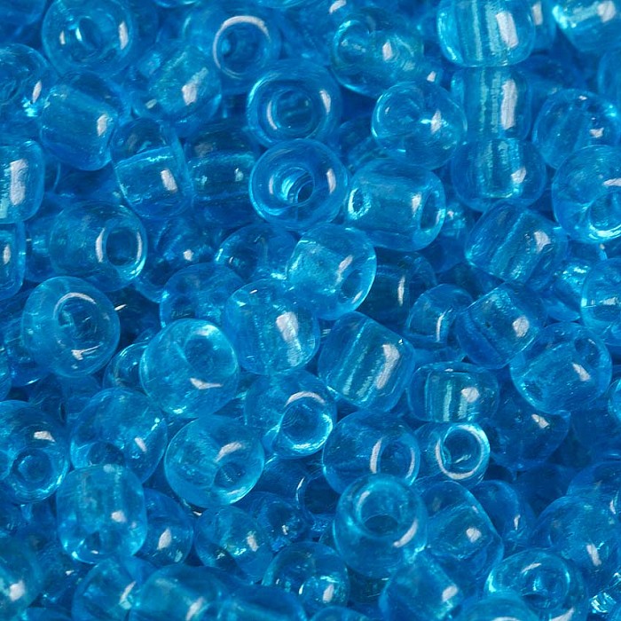 Rokajl průhledný modrý, 3mm (20 g)