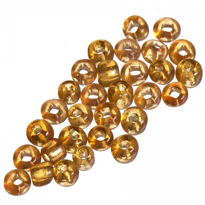 Rokajl průhledný světle hnědý, 3mm (20 g)