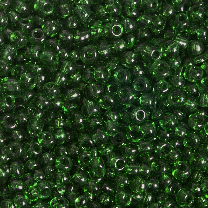 Rokajl průhledný zelený, 3mm (20 g)