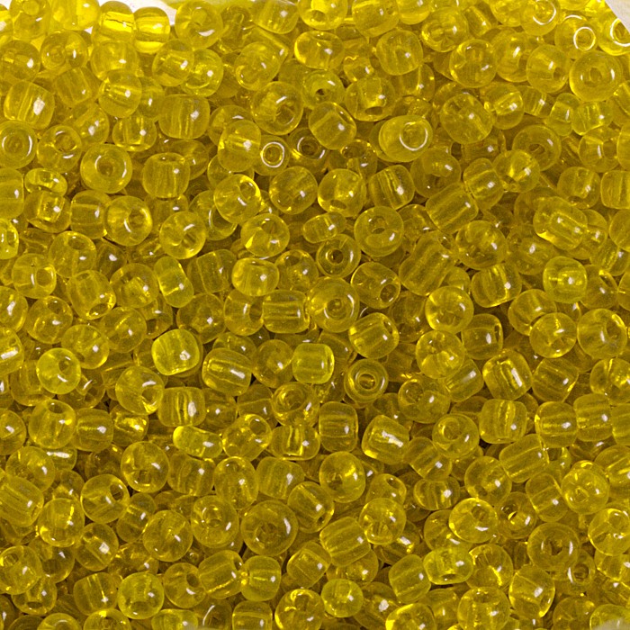 Rokajl průhledný žlutý, 3mm (20 g)