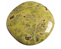 Serpentin se stichtitem, tromlovaná placička 42 mm
