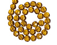Skleněné broušené korálky, 8 mm,( 10 ks)