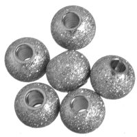 Korálek z nerezové oceli, 6x5 mm (4 ks)