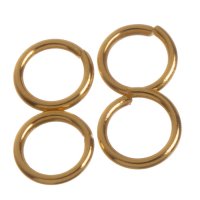 Kroužky pozlacené Au, 5x0,7 mm (20 ks)