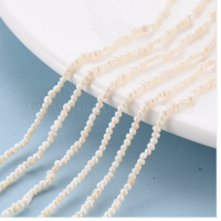 Říční perly bílé, 1,5-2x1,5-3 mm (160 ks)