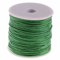 Voskovaná šňůra zelená, 1 mm (90 m)