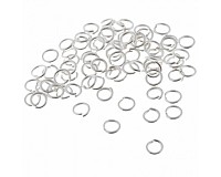 Spojovací kroužky stříbrné 5x1 mm (50 ks)