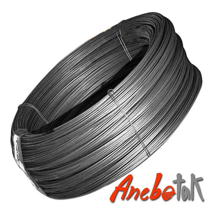 Vázací drát černý, žíhaný, 1,25 mm, svitek 4 kg, II. jakost