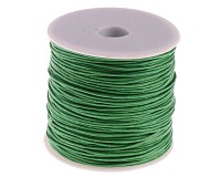 Voskovaná šňůra zelená, 1 mm (5 m)